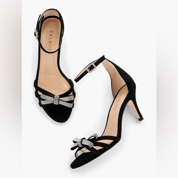 Talbots Shoes - TALBOT’S ERICA ANKLE STRAP SANDALS - SUEDE Size 10.5